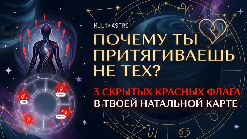 Почему ты притягиваешь не тех: red flags в натальной карте